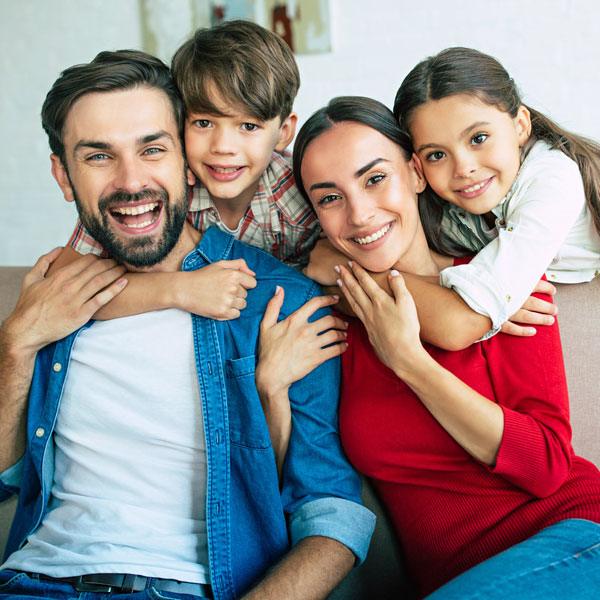 smiling family